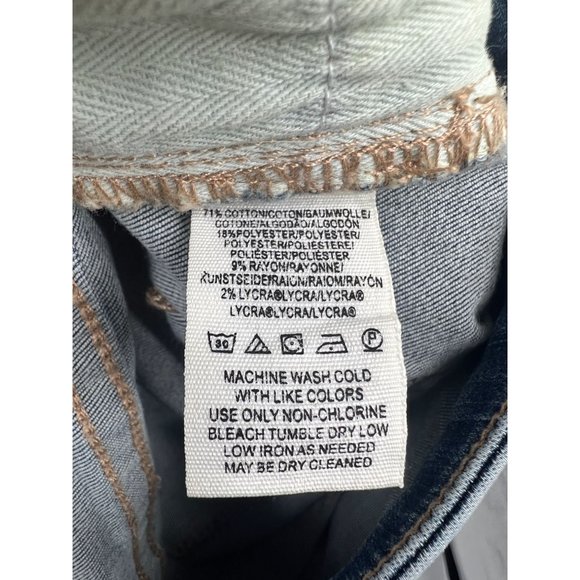 We the Free Women's Low Tide Bell Bottom Blue Flared Denim Jeans Size 24 - Picture 5 of 6